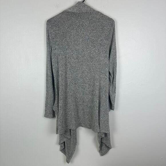 Bobeau Womens Lightweight Long Sleeve Button Heather Grey Open Cardigan Small - Picture 2 of 10